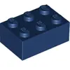 Lego® brique 2x3 3002 - 1 pièce bleu foncé