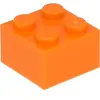 Lego® brique 2x2 3003 - 50 pièces orange