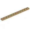 Lego® 1x12 plaques 60479 - 100 pièces beige foncé