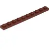 Lego® 1x10 plaques 4477 - 10 pièces rouge-brun
