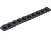 Lego® 1x10 plaques 4477 - 10 pièces noir