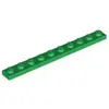 Lego® 1x10 panneaux 4477 - 1 pièce vert