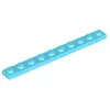 Lego® 1x10 plaques 4477 - 100 pièces bleu azur moyen