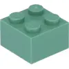 Lego® brique 2x2 3003 - 10 pièces vert sable