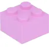 Lego® brique 2x2 3003 - 10 pièces rose clair