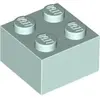 Lego® brique 2x2 3003 - 10 pièces Aqua clair