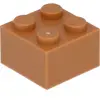 Lego® 2x2 brique 3003 - 100 pièces Nougat moyen