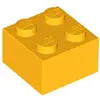 Lego® brique 2x2 3003 - 50 pièces orange clair