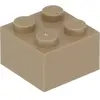 Lego® brique 2x2 3003 - 50 pièces beige foncé