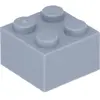 Lego® brique 2x2 3003 - 250 pièces gris bleuté clair