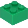 Lego® brique 2x2 3003 - 250 pièces vert