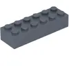 Lego® 2x6 brique 2456 - 10 pièces gris bleuté foncé