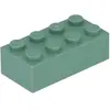 Lego® brique 2x4 3001 - 50 pièces vert sable