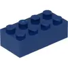 Lego® brique 2x4 3001 - 250 pièces bleu foncé