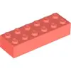 Lego® 2x6 Stein 2456 - 250 pièces Corail