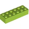 Lego® 2x6 brique 2456 - 1 pièce Lime
