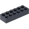Lego® 2x6 brique 2456 - 250 pièces noir