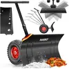 MASKO® Pelle à neige sur roues réglable en hauteur - 5 hauteurs réglab...