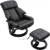HOMCOM Fauteuil de Massage avec Repose-Pieds, 10 Points de Vibration, ...