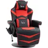 HOMCOM Fauteuil Gaming, Fonction de Massage, Dossier Inclinable, Repos...