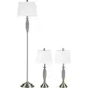 Set de lampes de table et de sol HOMCOM B31-334V90, 3 pcs - B