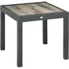 Outsunny Table de Jardin, extensible, facile d'entretien, cadre en alu...