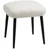 HOMCOM Aosom Tabouret, Tabouret en imitation cachemire, Repose-pieds, ...