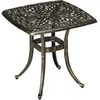 Outsunny Table de jardin au design vintage décoratif avec trou pour pa...