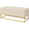 HOMCOM Banquette avec Espace de Rangement, capitonnage décoratif, effe...