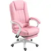 Vinsetto Chaise de bureau avec repose-pieds, dossier réglable, réglabl...