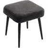 HOMCOM Pouf, Repose-Pieds, Siège Rembourré, Imitation Cachemire, Pieds...