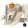 AIYAPLAY Aire de jeu pour enfants, glissoire 7-en-1, Aire de jeux inté...