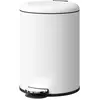 HOMCOM Poubelle 20L, avec pédale, seau intérieur, résistant aux emprei...