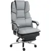 HOMCOM Fauteuil de bureau, ergonomique, ajustable, 63x71x123-129cm, Gr...