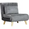 HOMCOM Sessel pliant 2-en-1, Fauteuil de détente, Lit d'appoint, 72 cm...