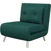 HOMCOM Fauteuil inclinable avec fonction lit Fauteuil de nuit, bouton ...