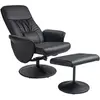 HOMCOM Ensemble fauteuil 2 pièces Fauteuil avec Repose-pieds Fauteuil ...