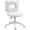 HOMCOM Chaise de Bureau Réglable en Hauteur, Teddy, 50 cm x 56 cm x 90...