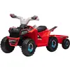 HOMCOM Quad électrique pour enfants avec remorque, 2,5 km/h, autonomie...