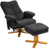HOMCOM Fauteuil de Massage avec Fonction de Couchage et Repose-Pieds, ...