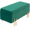 HOMCOM Banquette, Banquette rembourrée avec espace de rangement, Métal...