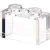 LEGO® brique 1x2 Trans (Trans Clear) 100 pièces