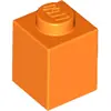 LEGO® Pierre 1x1 Orange (Orange) 1 pièce