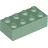 LEGO® brique 2x4 vert sable (Sand Green) 50 pièces