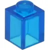 LEGO® 1x1 brique Trans bleu foncé (Trans Darkblue) 50 pièces