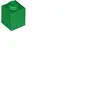 LEGO® 1x1 brique Vert (Green) 100 pièces