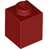 LEGO® 1x1 brique rouge foncé (Dark Red) 1 pièce
