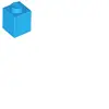 LEGO® 1x1 brique bleu azur foncé (Dark Azure) 25 pièces