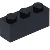 LEGO® brique 1x3 noir (Black) 25 pièces