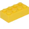 LEGO® brique 2x4 jaune (Yellow) 100 pièces